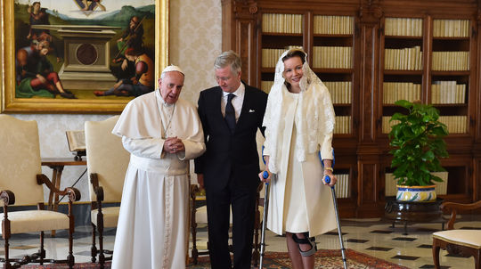 V roku 2015 sa pápež František stretol s...