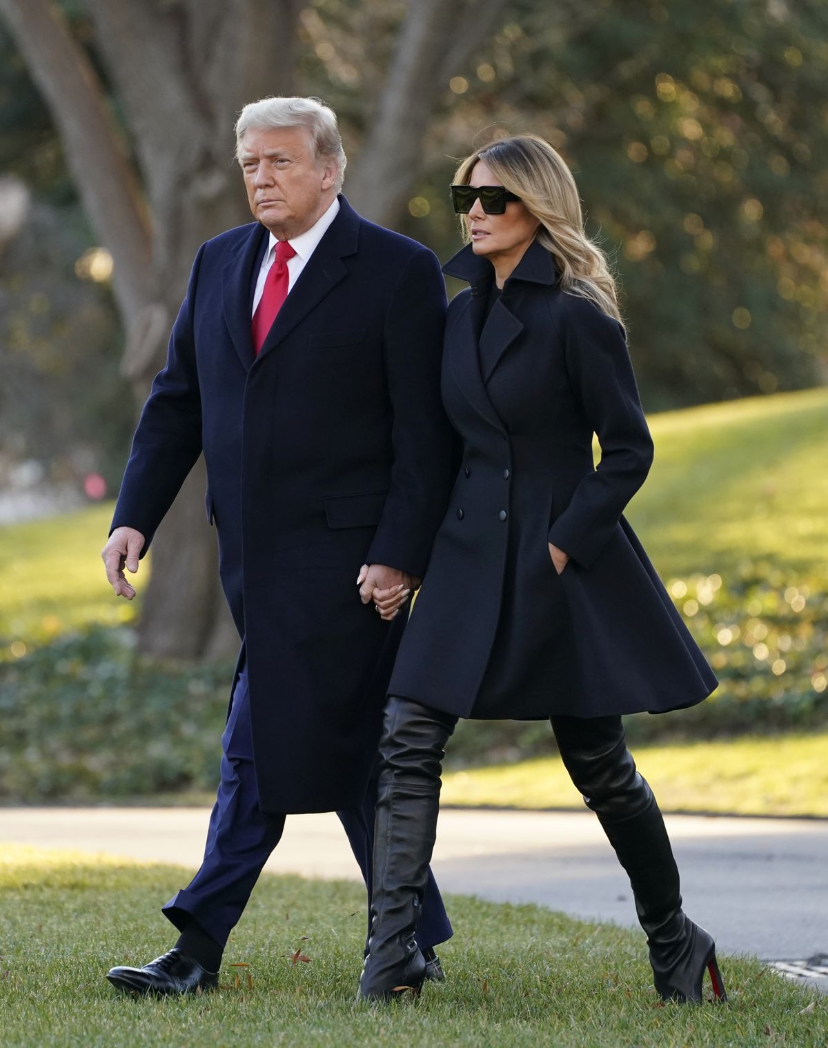 Prezident Donald Trump a jeho manželka Melania...