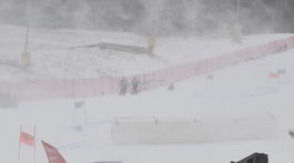 Rakúsko SR Lyžovanie SP obrovský slalom 2.kolo odloženie