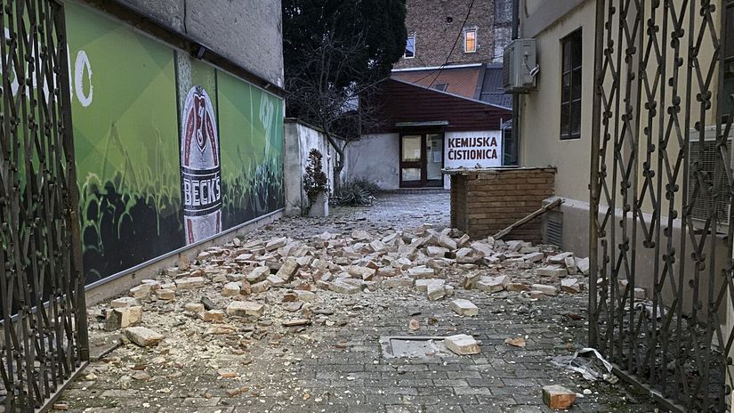 Chorvátsko Záhreb Sisak zemetrasenie