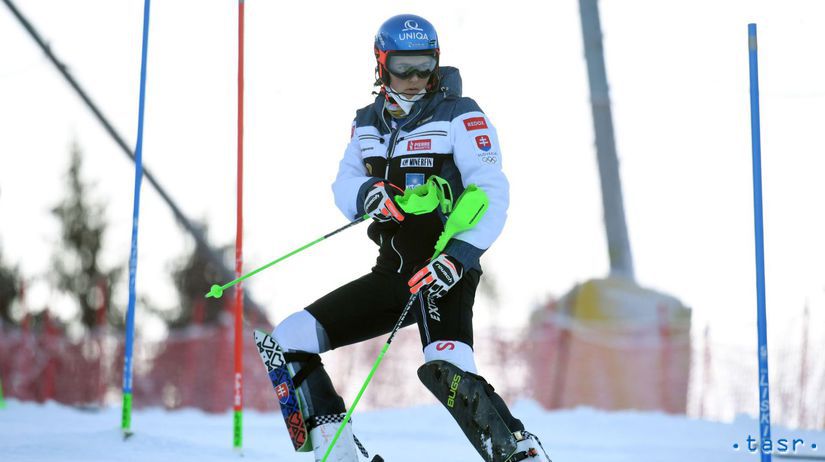 Rakúsko lyžovanie SP slalom 1.kolo Vlhová