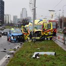 polícia Bratislava nehoda sanitka zranenie