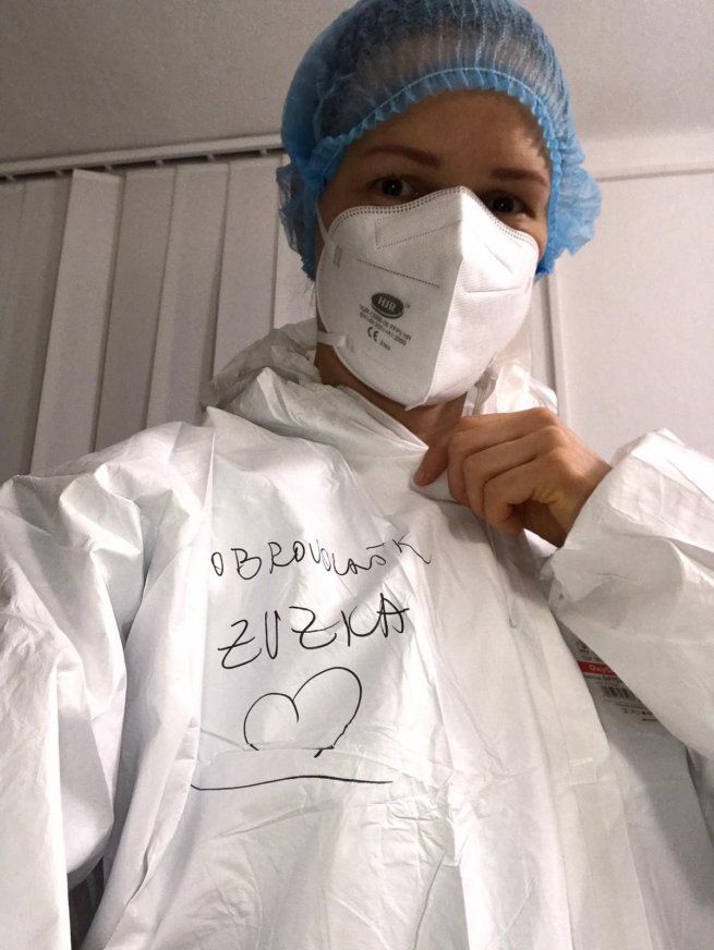 Zuzana Babaríková ako dobrovoľníčka v...