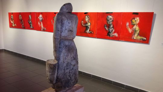 Inštalácia výstavy Plusy a mínusy akvizičnej...