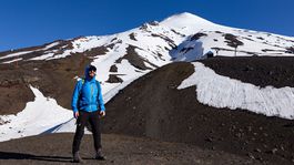 Tomas Slovinsky - pod vrcholom sopky Villarrica  foto petr Horalek 