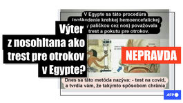 Zdieľaný obrázok Egypťanov nemá nič spoločné s testom na Covid-19