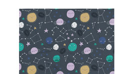 Stars And Planets Throw Blanket 