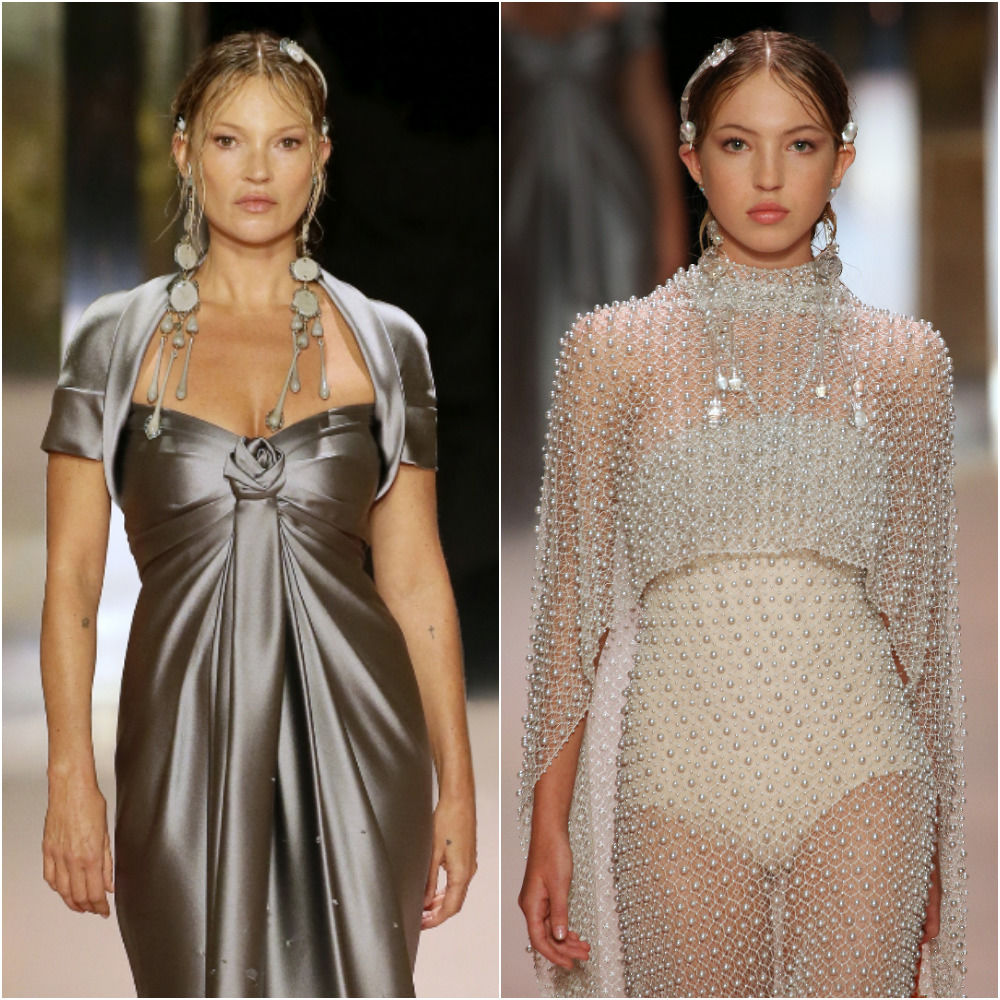 Niekdajšia supermodelka Kate Moss a jej dcéra...