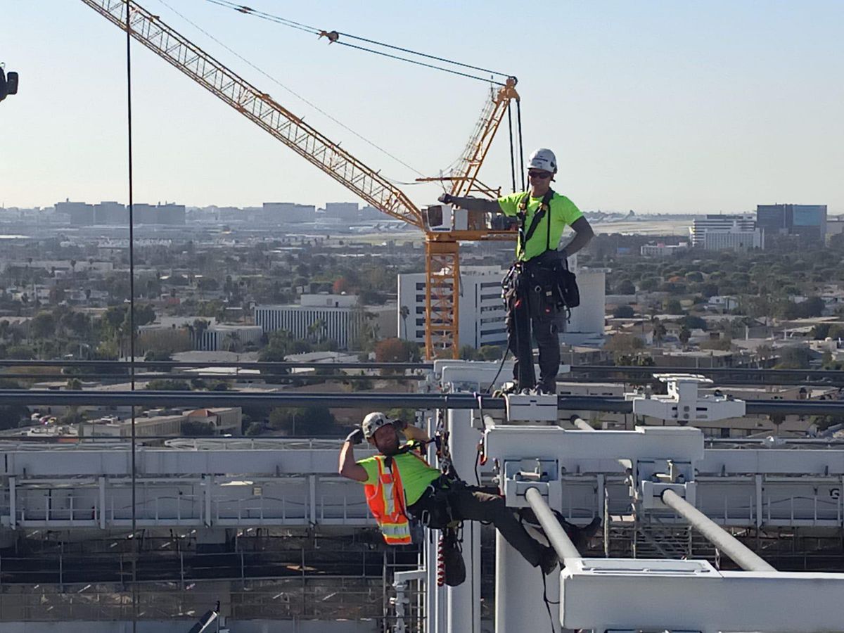 Los Angeles ako na dlani. Michal je navrchu.