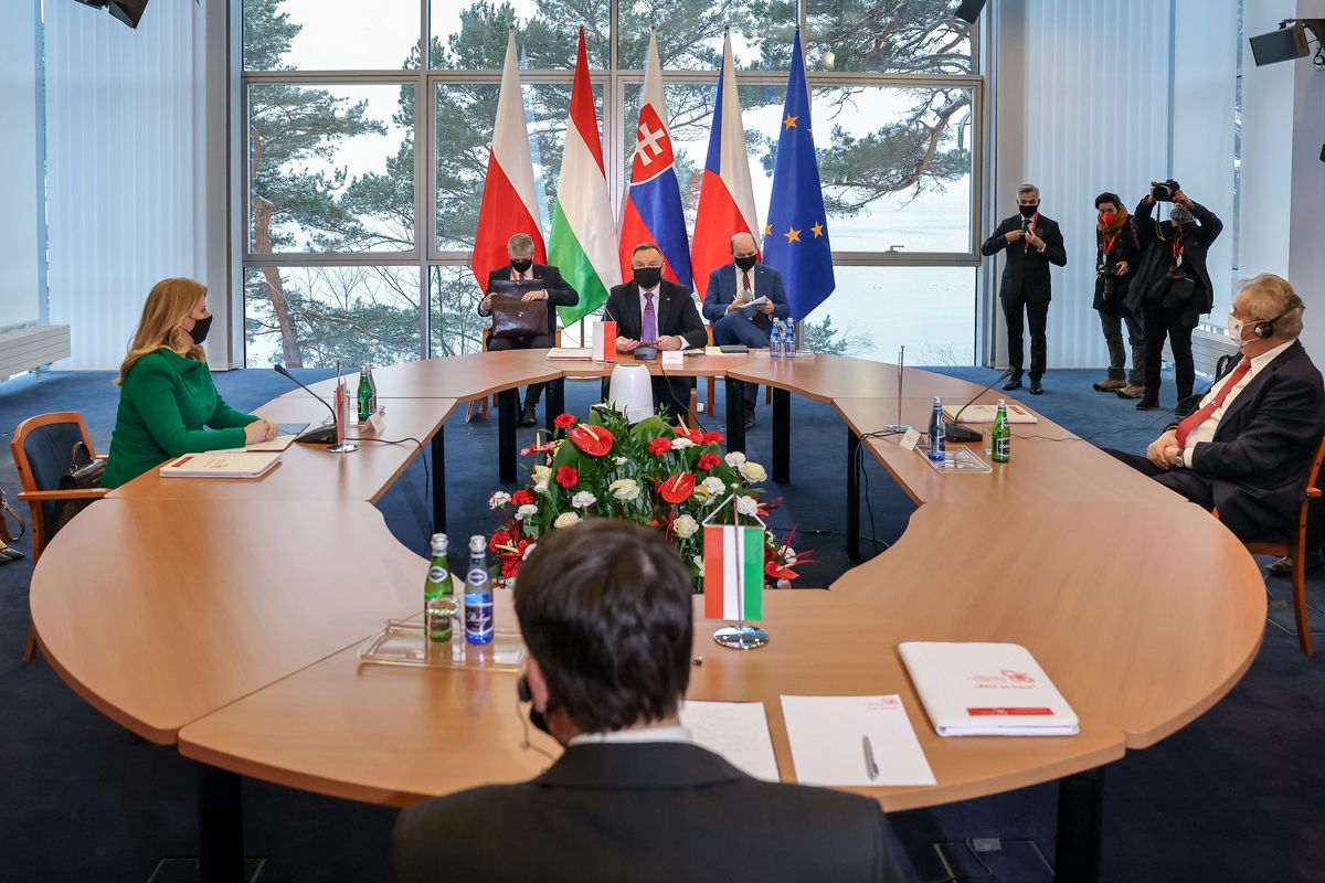 Zľava slovenská prezidentka Zuzana Čaputová,...