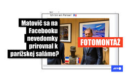 Ich bin ein Pariser!: Hoax o Matovičovi zdieľali tisíce používateľov