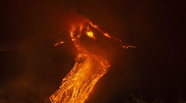 Taliansko Sicília sopka Etna erupcia