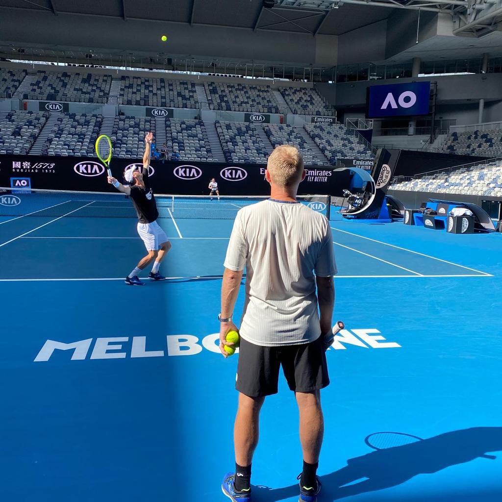 Momentka z lanského Australian Open. Leoš...