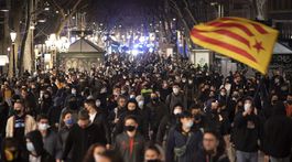 Spain Rapper Protests