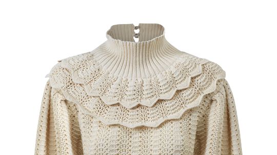 Dámsky štrikovaný pulóver so stojačikovým...