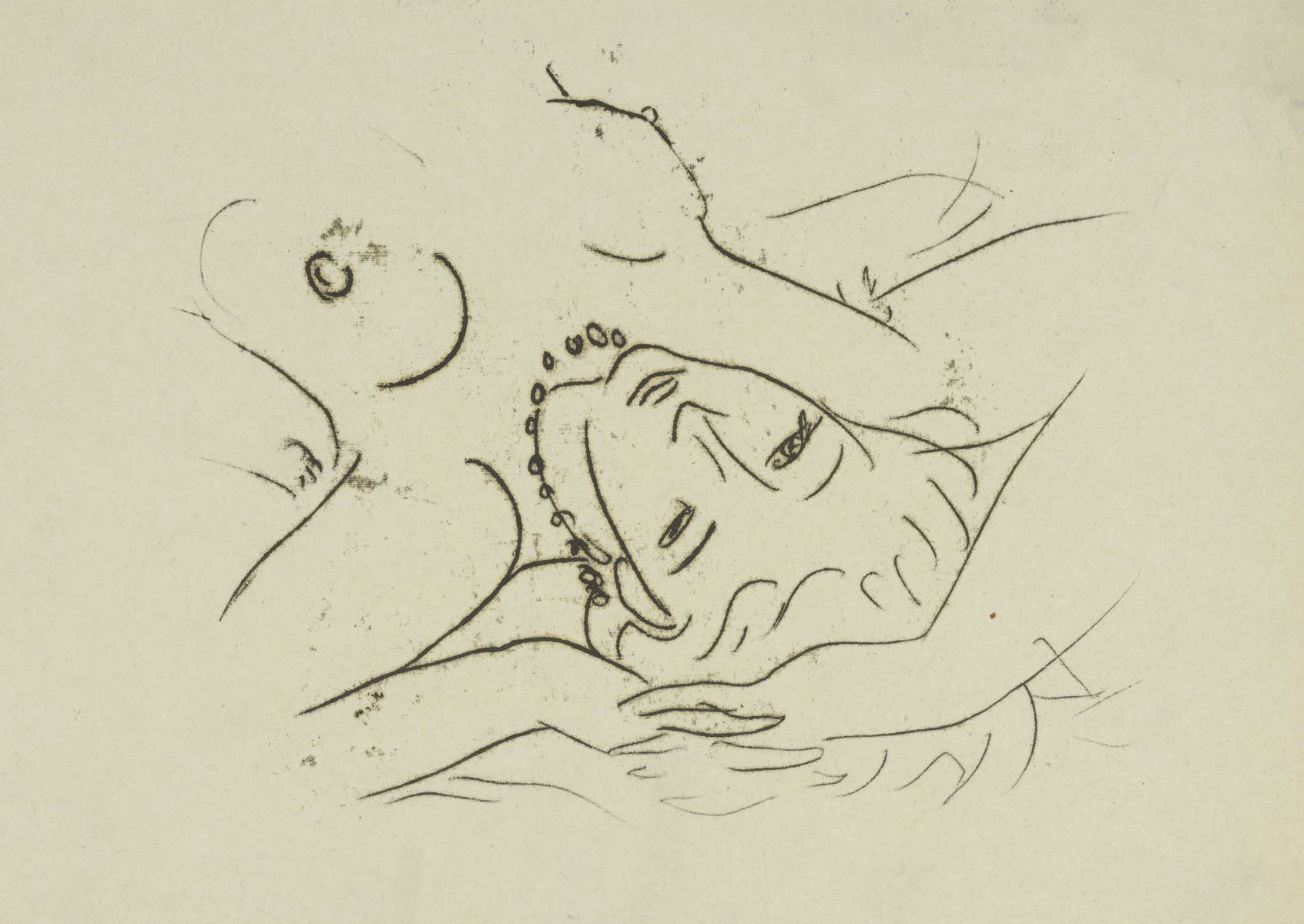 Eugen Nevan: Žena s náhrdelníkom, okolo 1945