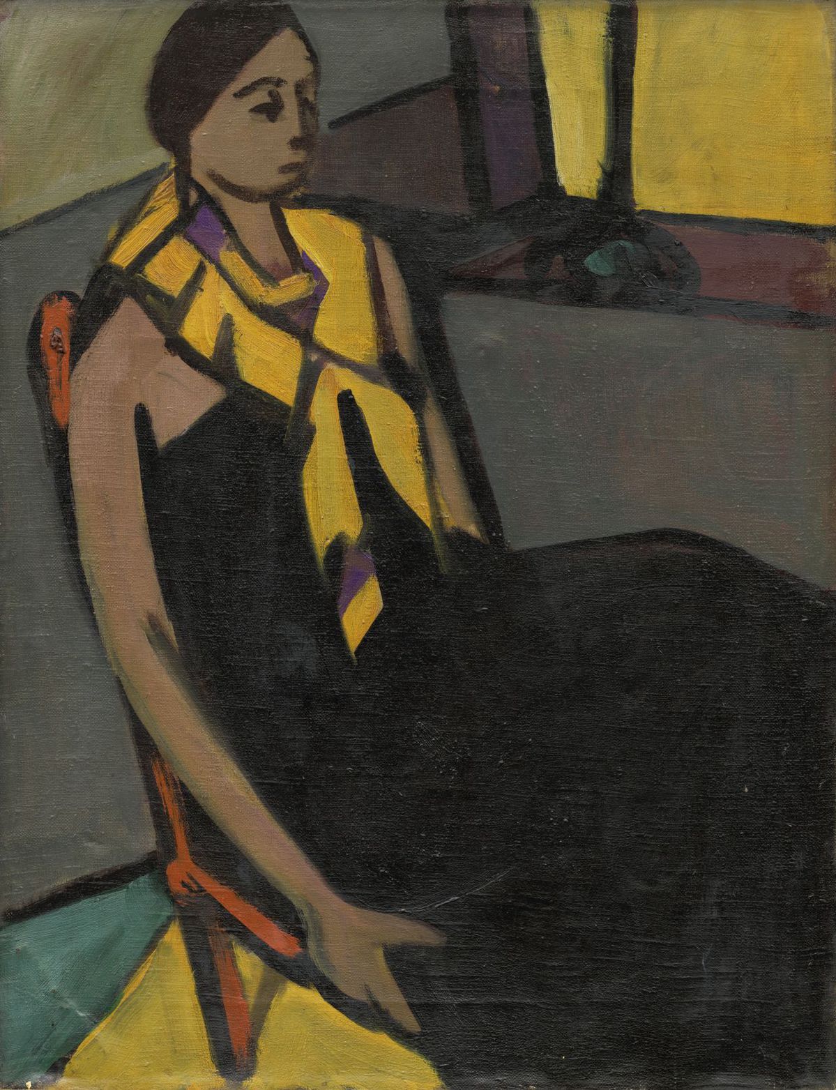 Eugen Nevan: Žena so žltou šatkou, 1936-39