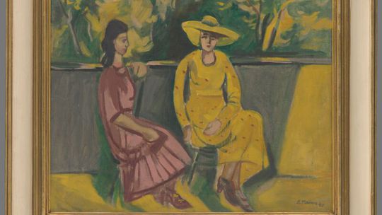 Eugen Nevan: Ženy na terase, 1940