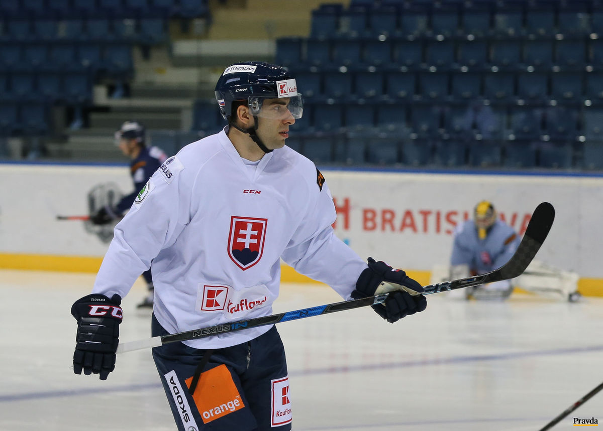Andrej Kudrna na reprezentačnom tréningu.