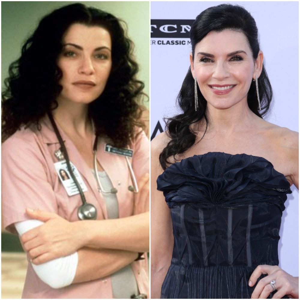 Julianna Margulies v sérii Pohotovosť (vľavo) a...