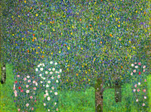 Gustav Klimt - Ruže pod stromami