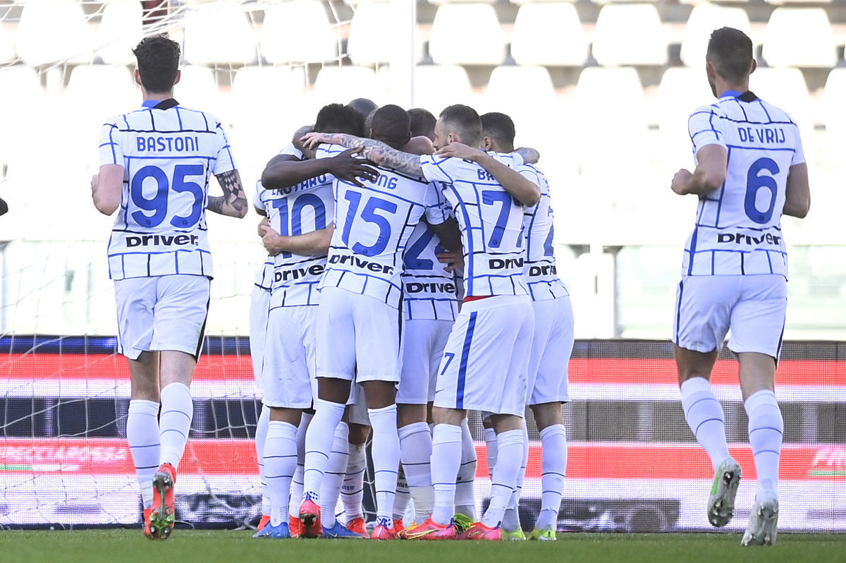 Futbalisti Interu Miláno.