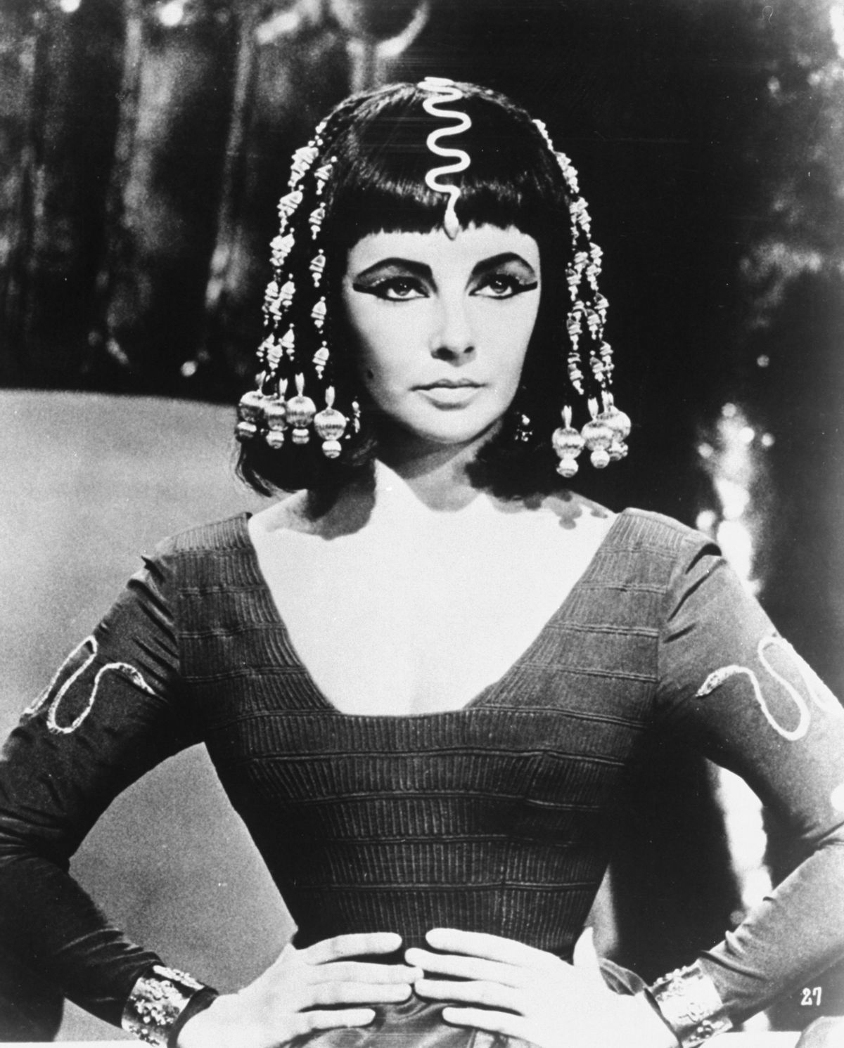 Elizabeth Taylor ako Kleopatra v roku 1963.
