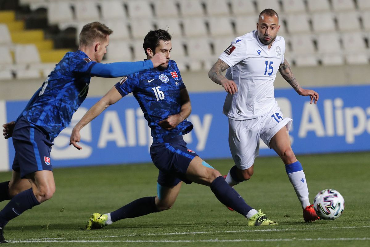 Dávid Hancko a Fotis Papoulis.