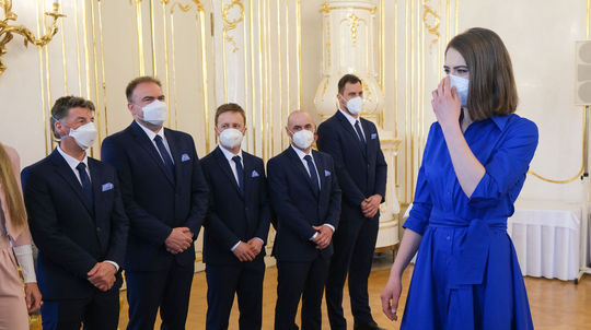 Petra Vlhová a jej tím na audiencii v...