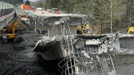 Podbanské - búranie mostu