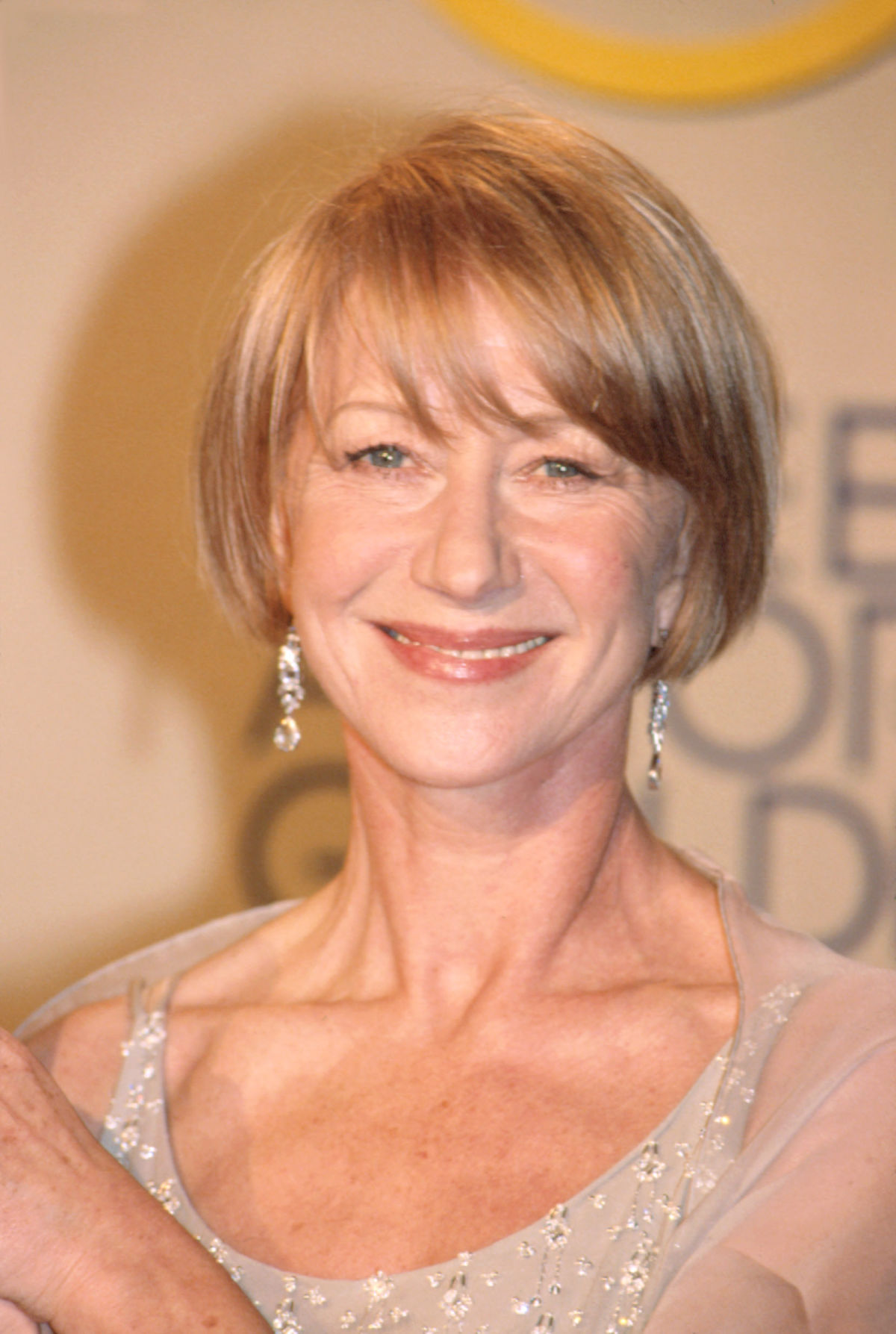 Herečka Helen Mirren na zábere z roku 2002 s...