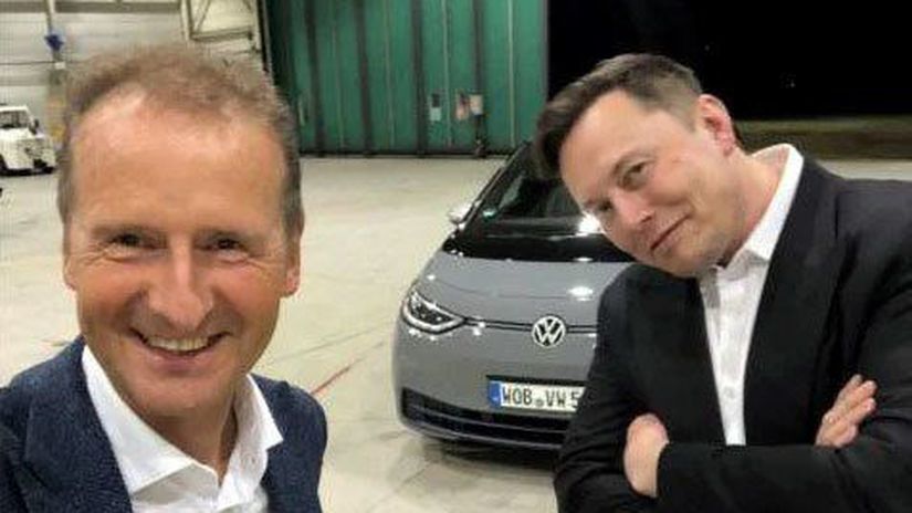 Herbert Diess a Elon Musk si v názore na...