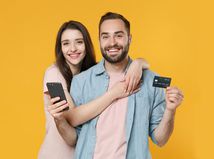 muž, žena, manželia, kreditná karta, debetná karta, platba