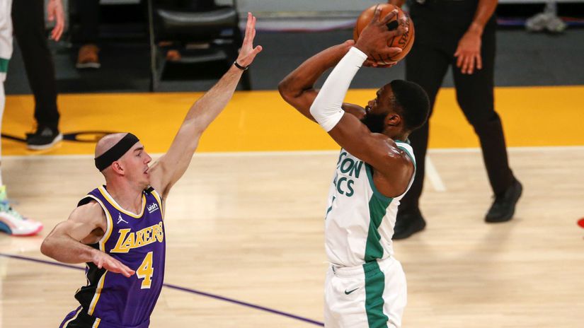 USA NBA šport Celtics Lakers Basketbal