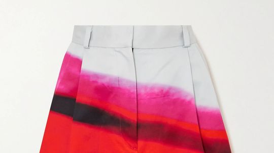 Široké dámske šortky s farebným vzorom Dries...