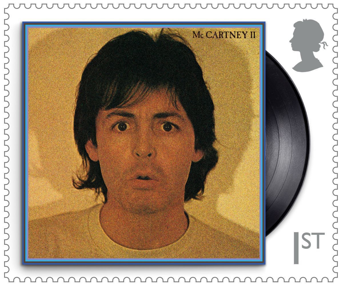 Paul McCartney na poštovej známke.