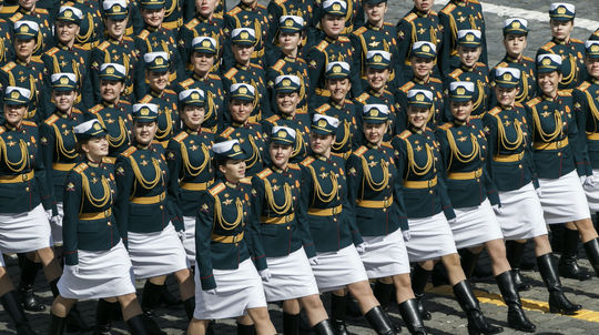 Vojenská prehliadka na Červenom námestí v...