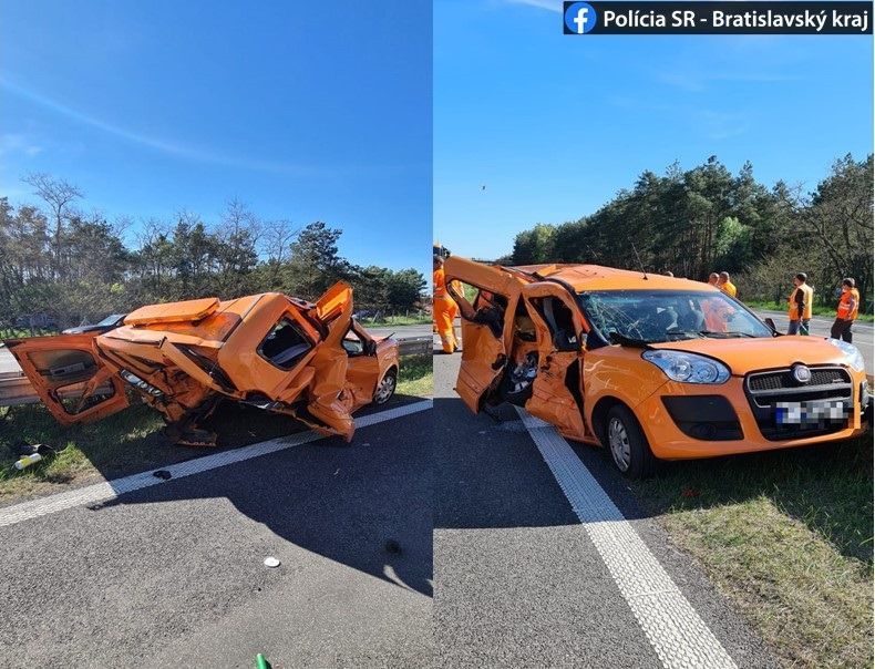 Údržbárske auto si vodič nevšimol napriek tomu,...