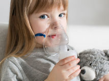 dieťa, inhalácia, dýchanie, astma
