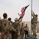 Afganistan / USA / Vlajka / Armáda / Vojak /
