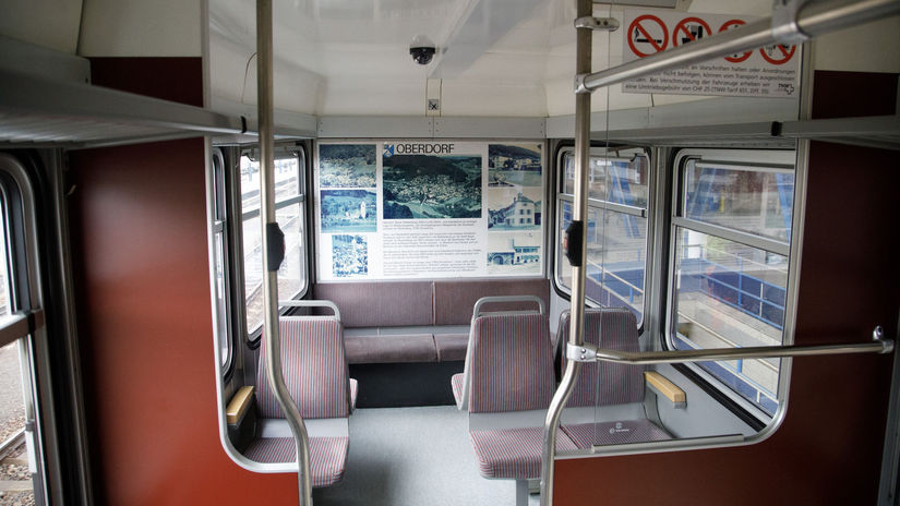 Interiér električky počas slávnostného...