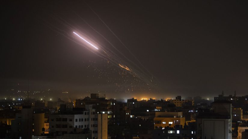 gazy gaza rakety izrael palestína