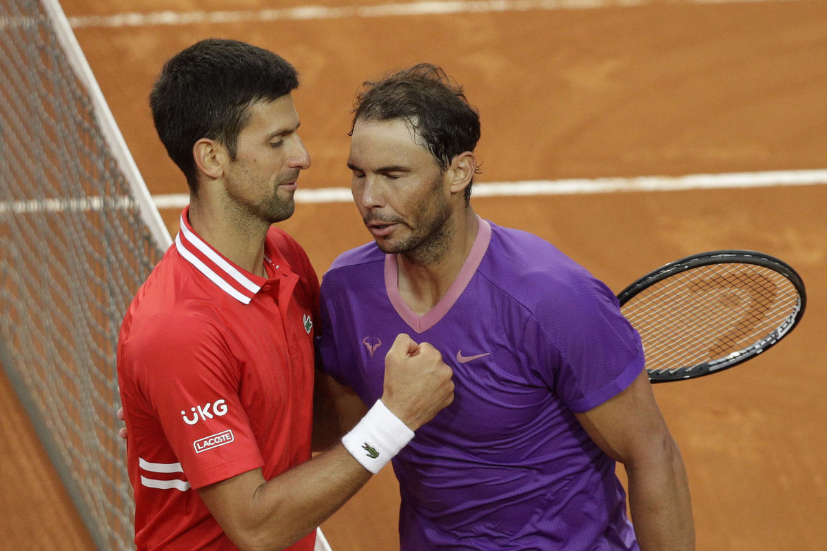 Rafael Nadal a Novak Djokovič po rímskom finále.