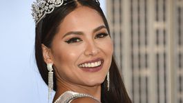Miss Universe Andrea Meza Visits the Empire State Building