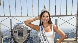 Miss Universe Andrea Meza Visits the Empire State Building