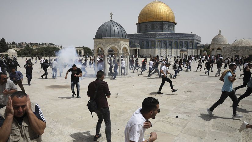 jeruzalem palestína izrael granát mešita
