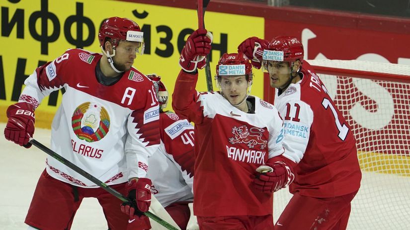 Lotyšsko Hokej MS2021 A Dánsko Bielorusko