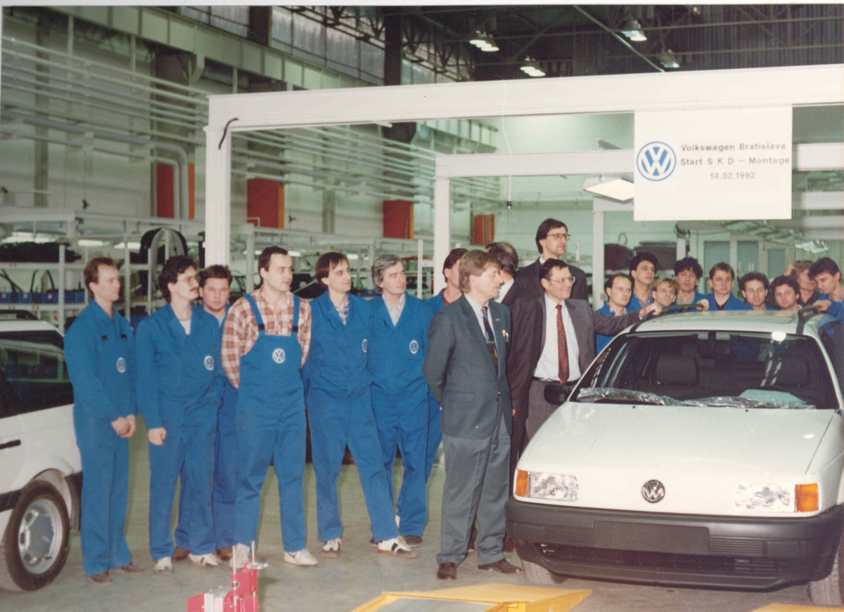 Archív Volkswagen Slovakia z roku 1992.