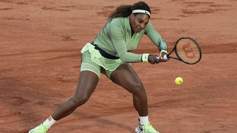 Serena Williamsová počas turnaja Roland Garros...