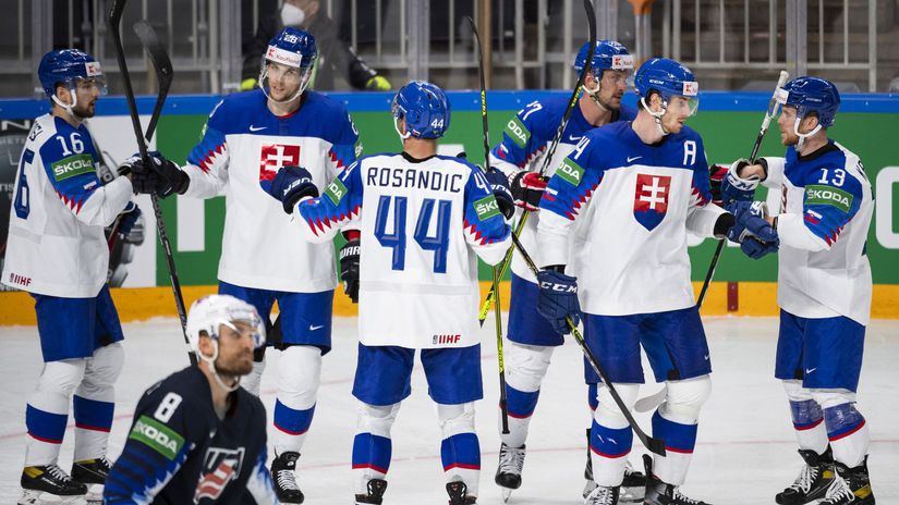Slovenskí hokejisti na MS 2021.